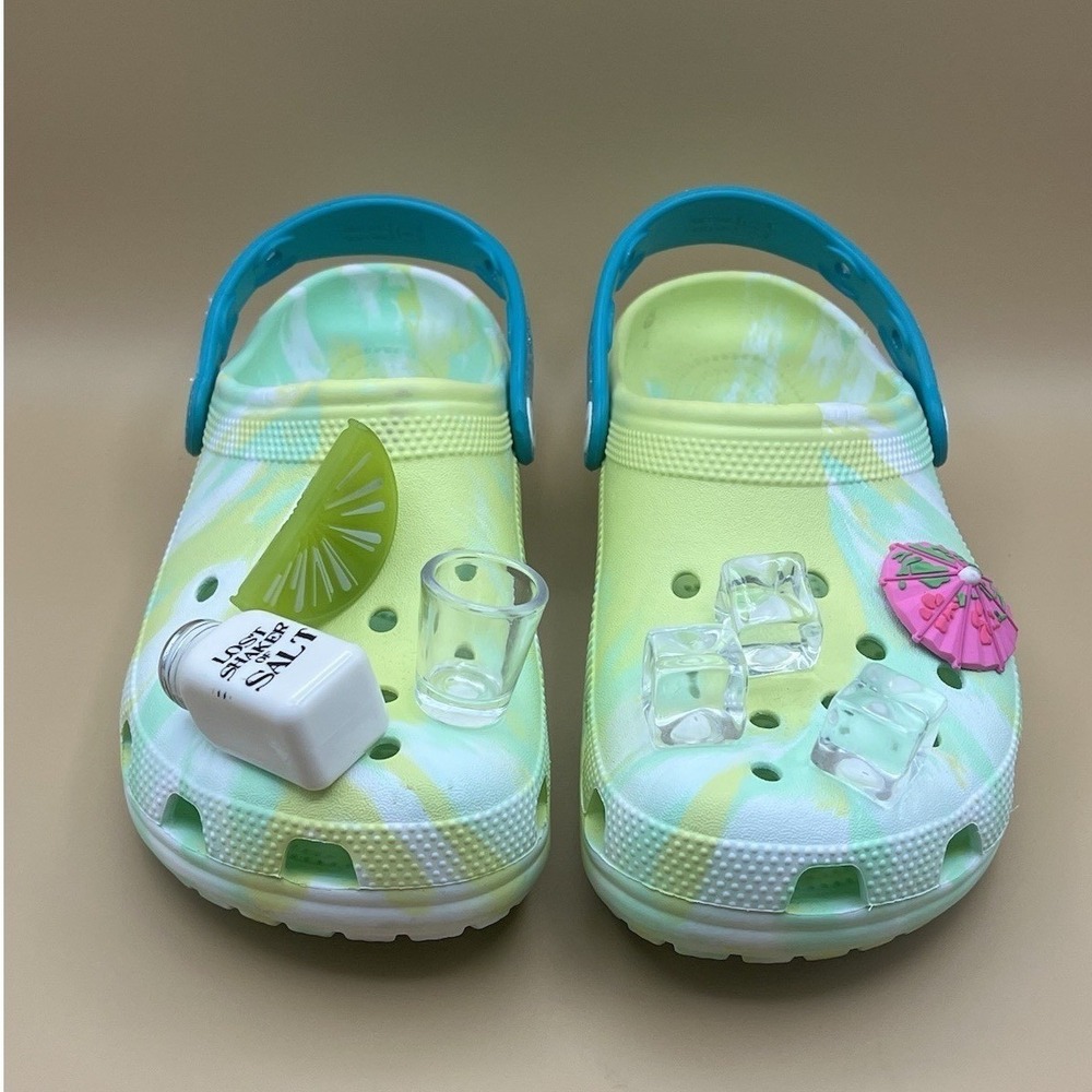 CROCS x Margaritaville Jimmy Buffet Lime Green Clogs - Women's Size 8 USED - Picture 3 of 7